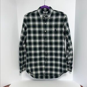 Closet clean out!!  Ralph Lauren Black and White Plaid Button Down Shirt